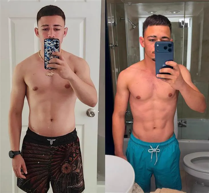 Antes y después de un alumno GOODDOOFIT