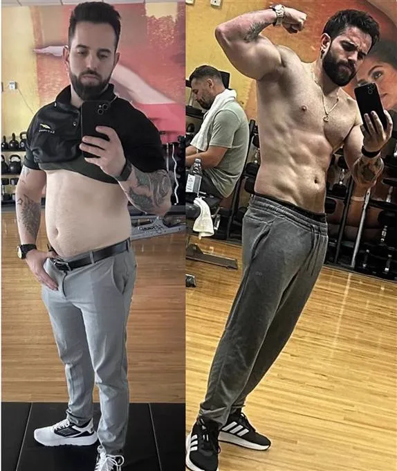 Antes y después de un alumno GOODDOOFIT