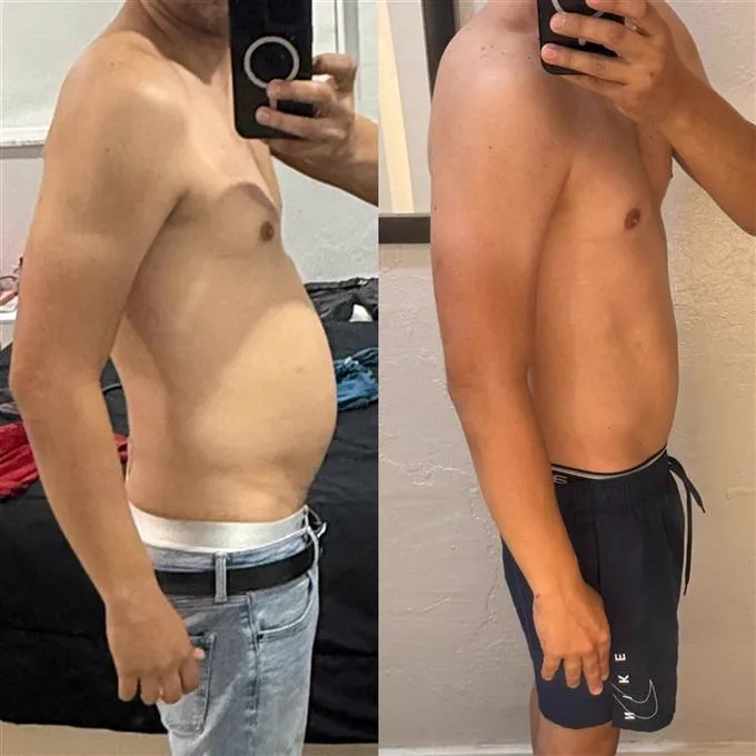 Antes y después de un alumno GOODDOOFIT