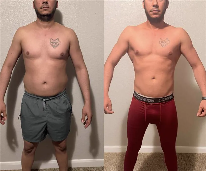 Antes y después de un alumno GOODDOOFIT