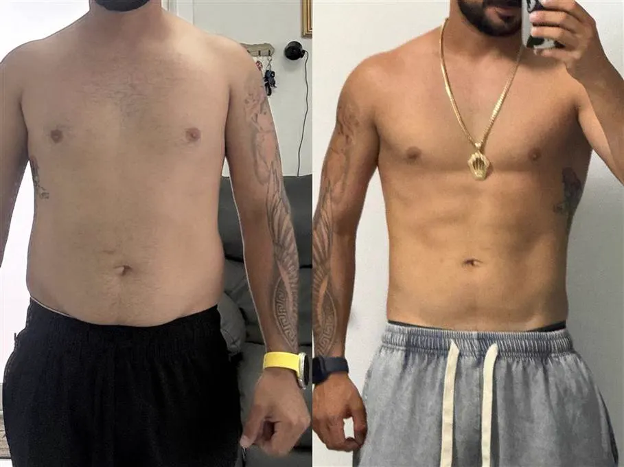 Antes y después de un alumno GOODDOOFIT